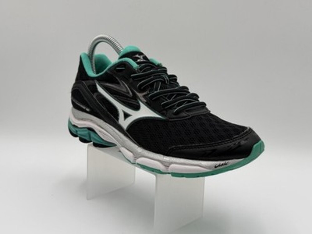 Mizuno Wave Inspire 12 Women’s Size 8 Athletic Shoes Black Blue Running Sneakers